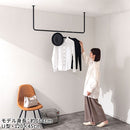 ハンギングバー U型 高さ45×幅100cm ハンガーバー U型 コの字 スチール製 ハンキング 洋服掛け 収納 天井 吊り下げ 室内干し ぼん家具