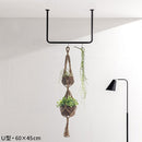 ハンギングバー U型 高さ45×幅60cm ハンガーバー U型 コの字 スチール製 ハンキング 洋服掛け 収納 天井 吊り下げ 室内干し ぼん家具