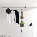 ハンギングバー U型 高さ20×幅120cm ハンガーバー U型 コの字 スチール製 ハンキング 洋服掛け 収納 天井 吊り下げ 室内干し ぼん家具