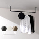 ハンギングバー U型 高さ20×幅100cm ハンガーバー U型 コの字 スチール製 ハンキング 洋服掛け 収納 天井 吊り下げ 室内干し ぼん家具