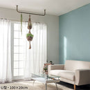 ハンギングバー U型 高さ20×幅100cm ハンガーバー U型 コの字 スチール製 ハンキング 洋服掛け 収納 天井 吊り下げ 室内干し ぼん家具