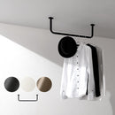 ハンギングバー U型 高さ20×幅60cm ハンガーバー U型 コの字 スチール製 ハンキング 洋服掛け 収納 天井 吊り下げ 室内干し ぼん家具