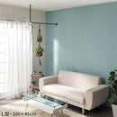 ハンギングバー L型 高さ45×幅120cm ハンガーバー L字 スチール製 ハンキング 洋服掛け 収納 天井 吊り下げ スリム 室内干し ぼん家具