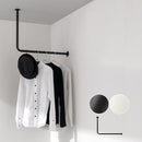 ハンギングバー L型 高さ45×幅60cm ハンガーラック ハンガーバー 吊り下げ アイアンバー 収納 ポールハンガー 物干し 部屋干し おしゃれ スリム 幅60 高さ45 L字 L型 室内干し 天井 壁付け ぼん家具