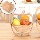 りんごバスケット〔小〕 キッチンラック かご カゴ 籠 キッチン収納 バスケット バンブーバスケット インテリア 家具 おしゃれ 北欧風 シンプル おすすめ 人気 ぼん家具