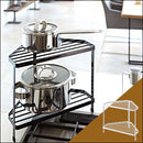 キッチンコーナーラック キッチンラック コンロ コーナーラック コンロ周り 収納 フライパン 鍋置き ラック コンロ奥ラック おしゃれ TOWER 山崎実業