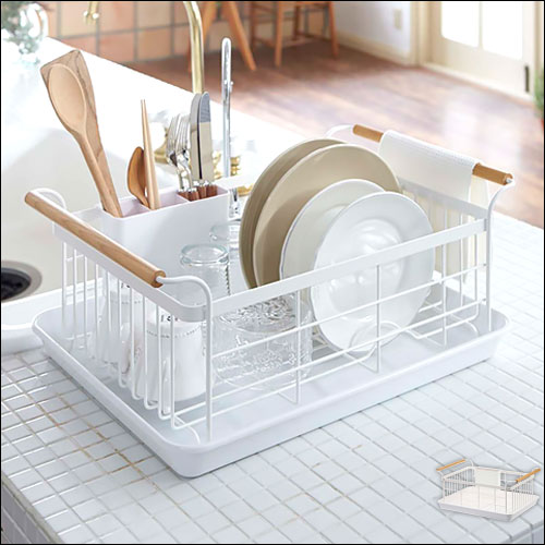 水切りバスケット 山崎実業のおしゃれな キッチン用品 シンク