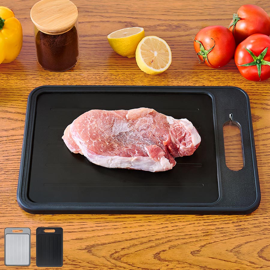 ⭐️新品未使用品⭐️  四季プレートセット 多機能まな板 解凍プレート付き キッチン用品 調理グッズ おしゃれ