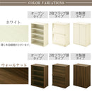 マルチキャビネット〔Aタイプ〕 カラーボックス キューブボックス 収納棚 本棚 おしゃれ ラック 扉付き フラップ 木製 4段 a4 可動棚 約 幅60 奥行35 ディスプレイ キッチン リビング ぼん家具