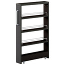 すき間ワゴンラック ロータイプ〔幅10~20cm〕 隙間収納ラック ロータイプ キャスター付き 可動棚 キッチン ワゴン 薄型 ぼん家具