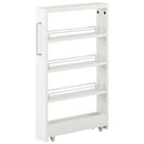 すき間ワゴンラック ロータイプ〔幅10~20cm〕 隙間収納ラック ロータイプ キャスター付き 可動棚 キッチン ワゴン 薄型 ぼん家具