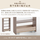 ワゴンラック ロータイプ〔幅10~14cm〕 隙間収納ラック ロータイプ ワゴン 可動棚 韓国インテリア グレージュ スリム PUTUPUTU