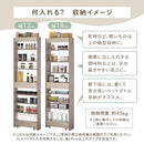 ワゴンラック ハイタイプ〔幅16~20cm〕 キッチンラック 隙間収納 キッチン収納 16cm 18cm 20cm キッチンストッカー キッチン 収納 スリムラック スリム キャスター付き 木製 ペットボトル PUTUPUTU