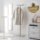 ポールハンガー ハンガーラック 高さ調整 洋服掛け ポールハンガー スリム 省スペース パイプハンガー 洗濯物干し 物干しラック 室内 組立簡単 T字 約 幅40 高さ150 ぼん家具