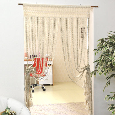 ナチュラルのれん〔170タイプ〕 のれん 暖簾 カーテン フリンジ