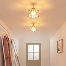 シーリングライト 1灯 星型 シーリングライト 小型シーリングライト 天井照明 星 1灯 ガラス 真鍮 角度調節 キッチンライト 内玄関 キッチン照明 アンティーク noji ノジー ぼん家具