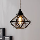 ペンダントライト 1灯 ガラス ペンダントライト LED 1灯 ダイニングライト キッチンライト ダイヤモンド シンプル ライト 照明 ガラス キッチン照明 アンティーク noji ノジー ぼん家具