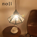 ペンダントライト 1灯 ガラス ペンダントライト LED 1灯 ダイニングライト キッチンライト ダイヤモンド シンプル ライト 照明 ガラス キッチン照明 アンティーク noji ノジー ぼん家具