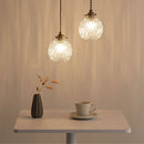 ペンダントライト ステンドグラス風 ペンダントライト 照明 ライト ガラス 丸 宝石 真鍮 おしゃれ LED ペンダントランプ アンティーク レトロ 小型 ガラスシェード カフェ風 noji ノジー ぼん家具