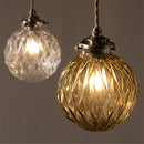 ペンダントライト ステンドグラス風 ペンダントライト 照明 ライト ガラス 丸 宝石 真鍮 おしゃれ LED ペンダントランプ アンティーク レトロ 小型 ガラスシェード カフェ風 noji ノジー ぼん家具