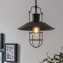 ペンダントライト 1灯 マリンライト ペンダントライト 照明器具 LED おしゃれ 天井照明 吊り下げ照明 レトロ 口金 e26 マリンランプ 北欧 ランタン型 アンティーク 白 黒 ぼん家具