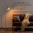 フロアライト スチールシェード 角度調整 照明 フロアライト おしゃれ 間接照明 スタンドライト LED シンプル ライト スタンド フットスイッチ リビング 寝室 レトロ コンセント式 noji ノジー ぼん家具