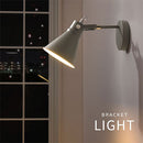 ブラケットライト 1灯 角度調整 ブラケットライト スポットライト ウォールライト 玄関 廊下 階段 トイレ 洗面所 寝室 壁掛け灯 E26口金 1~2畳 北欧間接照明 カフェ風 角度調整可能 ぼん家具