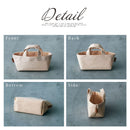 収納トート〔SS〕 買い物かご バスケット かご 収納 収納バッグ 文房具 ケーブル リモコン 小物収納 収納トート 買い物かご キャンパス ストッカー 撥水 SSサイズ ぼん家具