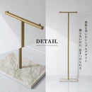 ポールハンガー ハンガーラック 高さ調整 洋服掛け ポールハンガー スリム 省スペース パイプハンガー 洗濯物干し 物干しラック 室内 組立簡単 T字 約 幅40 高さ150 ぼん家具