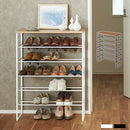 天板付きシューズラック〔6段タイプ〕 TOWER 山崎実業 シューズラック おしゃれ 靴 収納ラック 棚 スチールラック スリム シューズボックス 靴箱 大容量 靴入れ 玄関収納 収納家具 小さめ 新生活 山崎実業