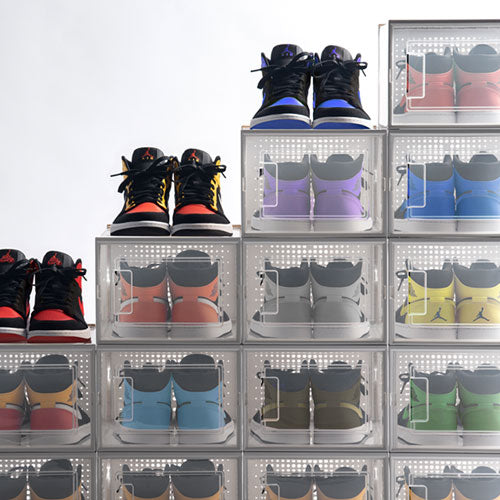 シューズボックス Mサイズ〔8個セット〕 玄関収納 シューズラック