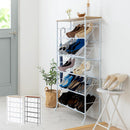 天板付きシューズラック 5段 シューズラック 下駄箱 靴箱 スリム 玄関収納 靴収納 省スペース 靴棚 薄型 狭い玄関 靴ラック 5段 くつ箱 おしゃれ シューズボックス 扉なし ぼん家具