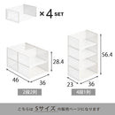 シューズボックス Sサイズ〔4個セット〕 シューズボックス 靴箱 クリア おしゃれ スニーカーボックス スニーカーケース 収納 小型 コンパクト 扉付き コレクション 積み重ね 4個セット ぼん家具