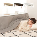 木製棚付きこたつ〔120×50cm〕 こたつ こたつテーブル 長方形 120×50cm 折れ脚こたつ 折りたたみ 棚付き 収納 省スペース おしゃれ リビング 一人用 ぼん家具