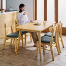 ダイニングテーブルセット〔5点セット〕 ダイニングテーブルセット 4人用 5点セット ダイニングテーブル ダイニングチェア 4脚 木製 背もたれ 北欧 モダン おしゃれ ぼん家具