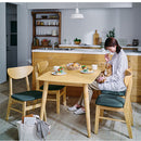 ダイニングテーブルセット〔5点セット〕 ダイニングテーブルセット 4人用 5点セット ダイニングテーブル ダイニングチェア 4脚 木製 背もたれ 北欧 モダン おしゃれ ぼん家具