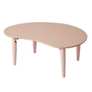 ビーンズテーブル キッズテーブル キッズデスク 折り畳みテーブル 木製 お絵かき 学習机 おままごと ビーンズ型 かわいい キッズデスク 軽量 コンパクト 折りたたみ座卓 ぼん家具