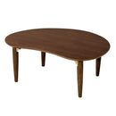 ビーンズテーブル キッズテーブル キッズデスク 折り畳みテーブル 木製 お絵かき 学習机 おままごと ビーンズ型 かわいい キッズデスク 軽量 コンパクト 折りたたみ座卓 ぼん家具