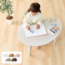 ビーンズテーブル キッズテーブル キッズデスク 折り畳みテーブル 木製 お絵かき 学習机 おままごと ビーンズ型 かわいい キッズデスク 軽量 コンパクト 折りたたみ座卓 ぼん家具