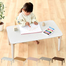 キッズテーブル〔80x45cm〕 キッズテーブル キッズデスク 折りたたみテーブル 長方形 木製 ローテーブル おしゃれ 軽量 子供用 スリム コンパクト 約 幅80 奥行45 高さ35cm お絵描き ぼん家具