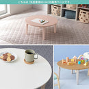 キッズテーブル〔丸型直径65cm〕 キッズテーブル キッズデスク お絵描き 折りたたみテーブル 円形 丸型 木製 ローテーブル おしゃれ 軽量 子供用 スリム コンパクト 約 直径65 高さ30cm ぼん家具