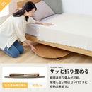 キッズテーブル〔丸型直径65cm〕 キッズテーブル キッズデスク お絵描き 折りたたみテーブル 円形 丸型 木製 ローテーブル おしゃれ 軽量 子供用 スリム コンパクト 約 直径65 高さ30cm ぼん家具