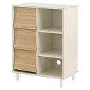 キャビネット〔Eタイプ〕 キャビネット 3段 可動棚 サイドボード 収納棚 リビング 引き出し 北欧 A4 ぼん家具