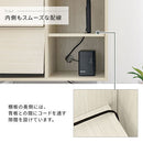 キャビネット〔Eタイプ〕 キャビネット 3段 可動棚 サイドボード 収納棚 リビング 引き出し 北欧 A4 ぼん家具