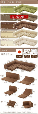 コーナーソファ〔3点セット〕 こたつソファー セット ソファー 3人掛け コーナー こたつソファ ごろ寝 スマホ枕 ソファ おしゃれ リビング フロアソファ ロータイプ 日本製 ぼん家具