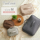 トラベルポーチ〔M〕 トラベルポーチ 旅行用圧縮袋 旅行用ポーチ 圧縮ポーチ Mサイズ 衣類 おむつ バッグインバッグ 収納 仕分け ファスナー 旅行 出張 防災 ぼん家具