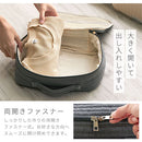 トラベルポーチ〔M〕 トラベルポーチ 旅行用圧縮袋 旅行用ポーチ 圧縮ポーチ Mサイズ 衣類 おむつ バッグインバッグ 収納 仕分け ファスナー 旅行 出張 防災 ぼん家具