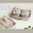 トラベルポーチ〔L〕 トラベルポーチ 旅行用圧縮袋 旅行用ポーチ 圧縮ポーチ Lサイズ 衣類 おむつ バッグインバッグ 収納 仕分け ファスナー 旅行 出張 防災 ぼん家具