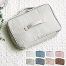 トラベルポーチ〔L〕 トラベルポーチ 旅行用圧縮袋 旅行用ポーチ 圧縮ポーチ Lサイズ 衣類 おむつ バッグインバッグ 収納 仕分け ファスナー 旅行 出張 防災 ぼん家具