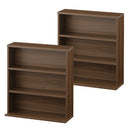 薄型本棚〔2台セット〕 薄型本棚 カラーボックス 2台セット 積み重ね 奥行スリム コミック最大240冊収納 ぼん家具